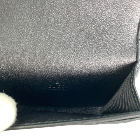 【中古】 GUCCI グッチ 120965 GG柄 グッチシマ 名刺入れ カードケース ブラック 23030292 MK