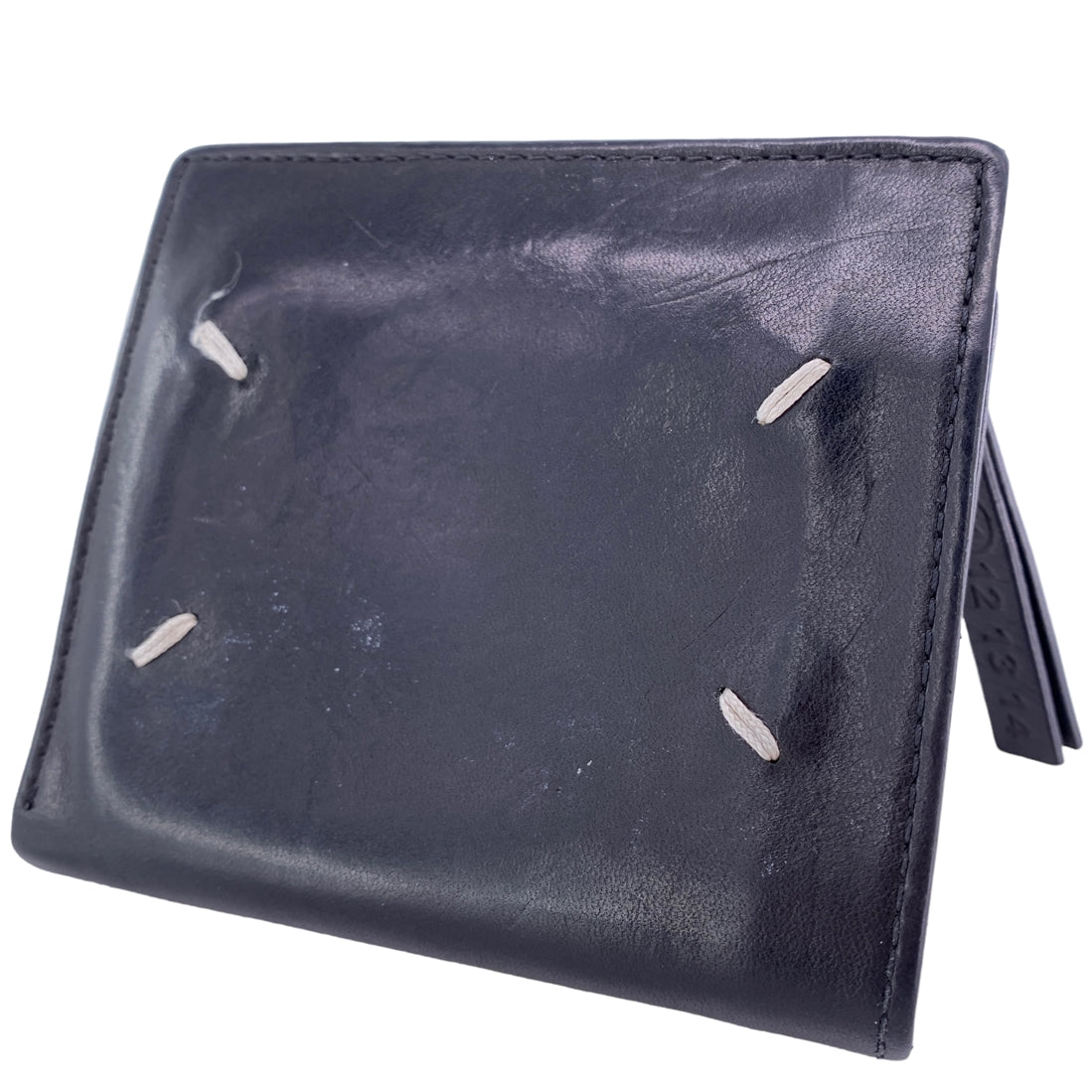 【中古】 Maison Margiela メゾンマルジェラ S55UI0133 フリップフラップウォレット メンズ 折り財布 スムースカーフレザー 23030782 MK ギフト