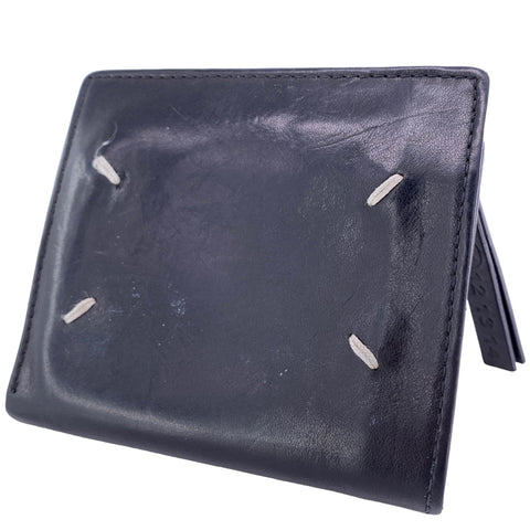 【中古】 Maison Margiela メゾンマルジェラ S55UI0133 フリップフラップウォレット メンズ 折り財布 スムースカーフレザー 23030782 MK ギフト
