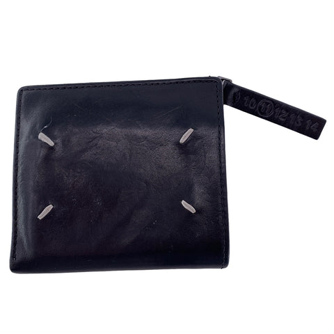 【中古】 Maison Margiela メゾンマルジェラ S55UI0133 フリップフラップウォレット メンズ 折り財布 スムースカーフレザー 23030782 MK ギフト
