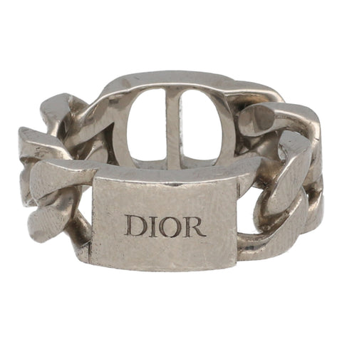 【中古】 Christian Dior クリスチャン・ディオール CD ICON チェーンリンク リング R0977HOMST_D990 Ag925 シルバー 指輪 23031543DS