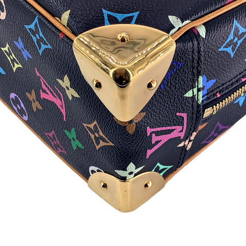 【中古】 LOUIS VUITTON ルイ・ヴィトン トゥルーヴィル ハンドバッグ  M92662 モノグラム マルチカラー ノワール スタッズ ヴィンテージ 23031607 AO