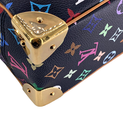 【中古】 LOUIS VUITTON ルイ・ヴィトン トゥルーヴィル ハンドバッグ  M92662 モノグラム マルチカラー ノワール スタッズ ヴィンテージ 23031607 AO