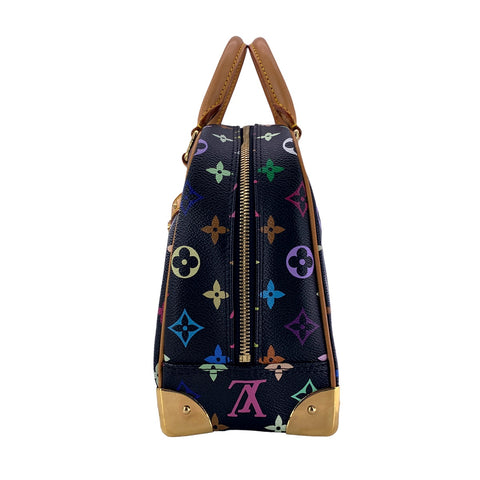 【中古】 LOUIS VUITTON ルイ・ヴィトン トゥルーヴィル ハンドバッグ  M92662 モノグラム マルチカラー ノワール スタッズ ヴィンテージ 23031607 AO