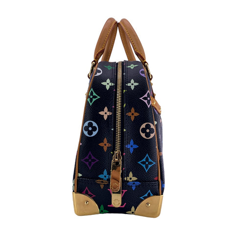 【中古】 LOUIS VUITTON ルイ・ヴィトン トゥルーヴィル ハンドバッグ  M92662 モノグラム マルチカラー ノワール スタッズ ヴィンテージ 23031607 AO