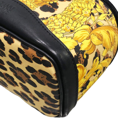 【中古】 VERSACE ヴェルサーチ  化粧ポーチ バニティバッグ GIANNI VERSACE 23031659 AK