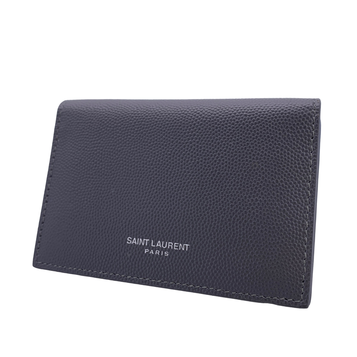 【中古】 Saint Laurent サンローラン メンズ 名刺入れ 469338 クラシックサンローラン ビジネスカードケース グレー 23031770 MK