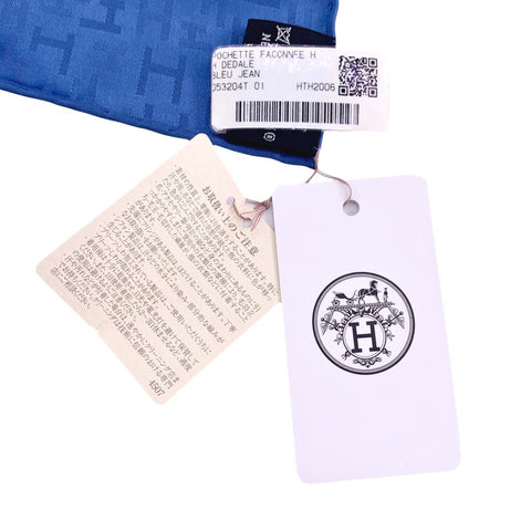 【中古】 HERMES エルメス カレ45 レディースマフラー・ストール   カレ45 ブルー総柄 23031880 YM