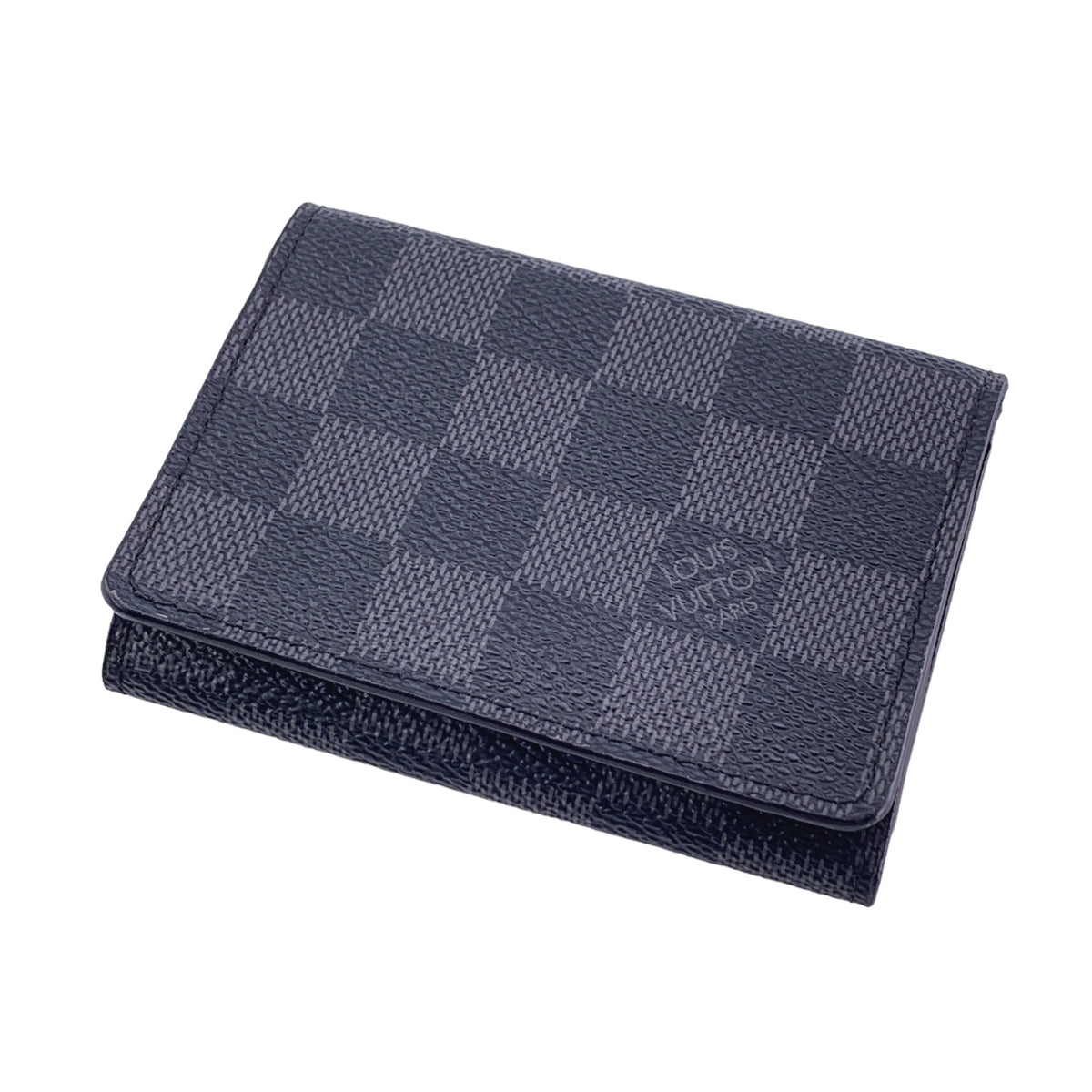 【中古】 LOUIS VUITTON ルイ・ヴィトン  名刺入れ カードケース   アンヴェロップ・カルトドゥヴィジット ダミエ・グラフィットキャンバス 23032682 NT