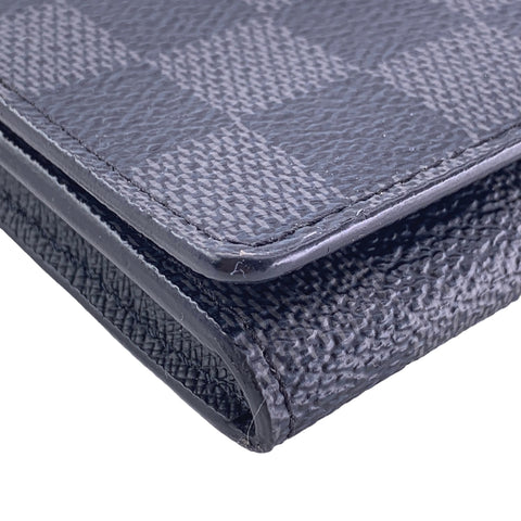 【中古】 LOUIS VUITTON ルイ・ヴィトン  名刺入れ カードケース   アンヴェロップ・カルトドゥヴィジット ダミエ・グラフィットキャンバス 23032682 NT