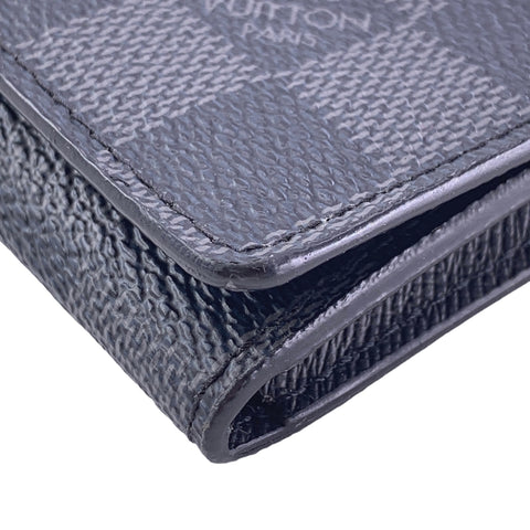 【中古】 LOUIS VUITTON ルイ・ヴィトン  名刺入れ カードケース   アンヴェロップ・カルトドゥヴィジット ダミエ・グラフィットキャンバス 23032682 NT