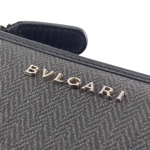 【中古】 BVLGARI ブルガリ ウィークエンド ラウンドファスナー 長財布 32587 メンズ 23032870 AS