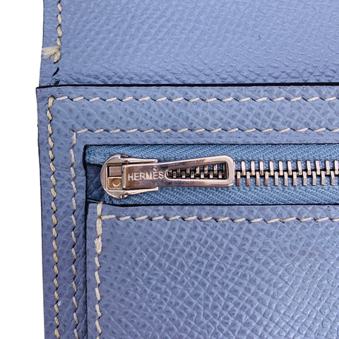 【中古】 HERMES エルメス  レディース財布   ベアンスフレ バイカラー ヴォーエプソン スフレ/ブルーライン □O刻印(2011年頃製造) 23033373 MK