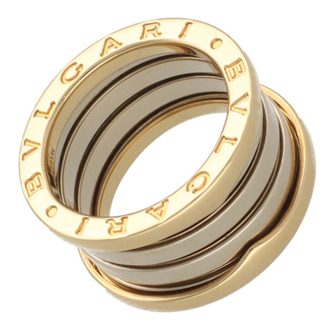 【中古】BVLGARI ブルガリ 指輪 ビー・ゼロワン 323541 WG×YG 4バンドリング #49 8号相当 23033982 MK