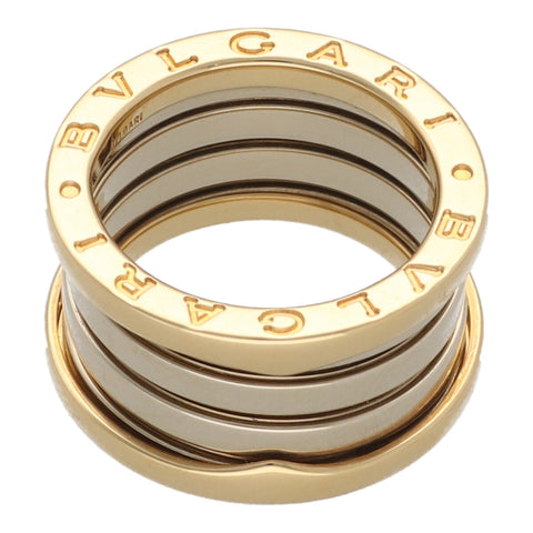 【中古】BVLGARI ブルガリ 指輪 ビー・ゼロワン 323541 WG×YG 4バンドリング #49 8号相当 23033982 MK