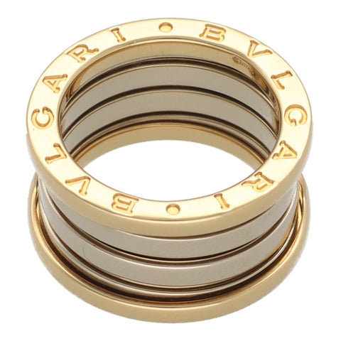 【中古】BVLGARI ブルガリ 指輪 ビー・ゼロワン 323541 WG×YG 4バンドリング #49 8号相当 23033982 MK