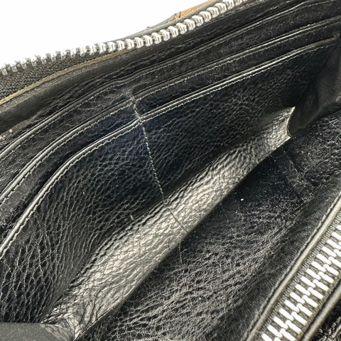 【中古】 CHROME HEARTS クロムハーツ REC F ZIP 長財布 マルチカラー セメタリー クロスパッチ メンズ ラウンド ウォレット 23034140 MY