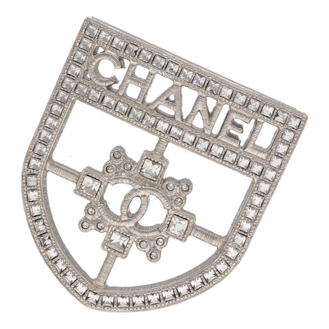 【中古】 CHANEL シャネル  ブローチ  B20V エンブレム ロゴ ラインストーン ブローチ 23034302 YM