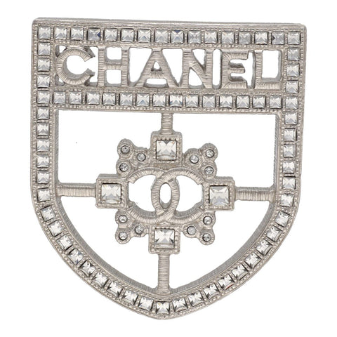 【中古】 CHANEL シャネル  ブローチ  B20V エンブレム ロゴ ラインストーン ブローチ 23034302 YM