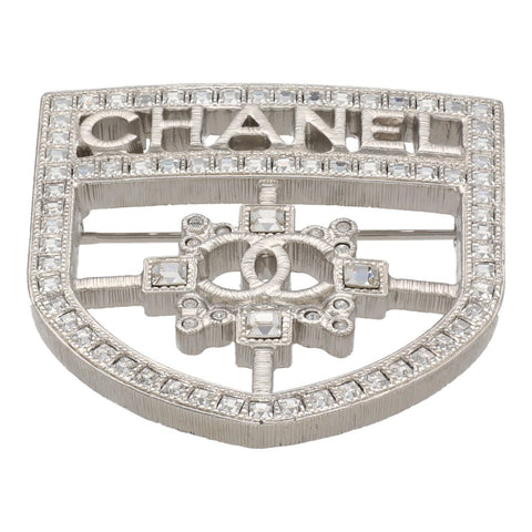 【中古】 CHANEL シャネル  ブローチ  B20V エンブレム ロゴ ラインストーン ブローチ 23034302 YM