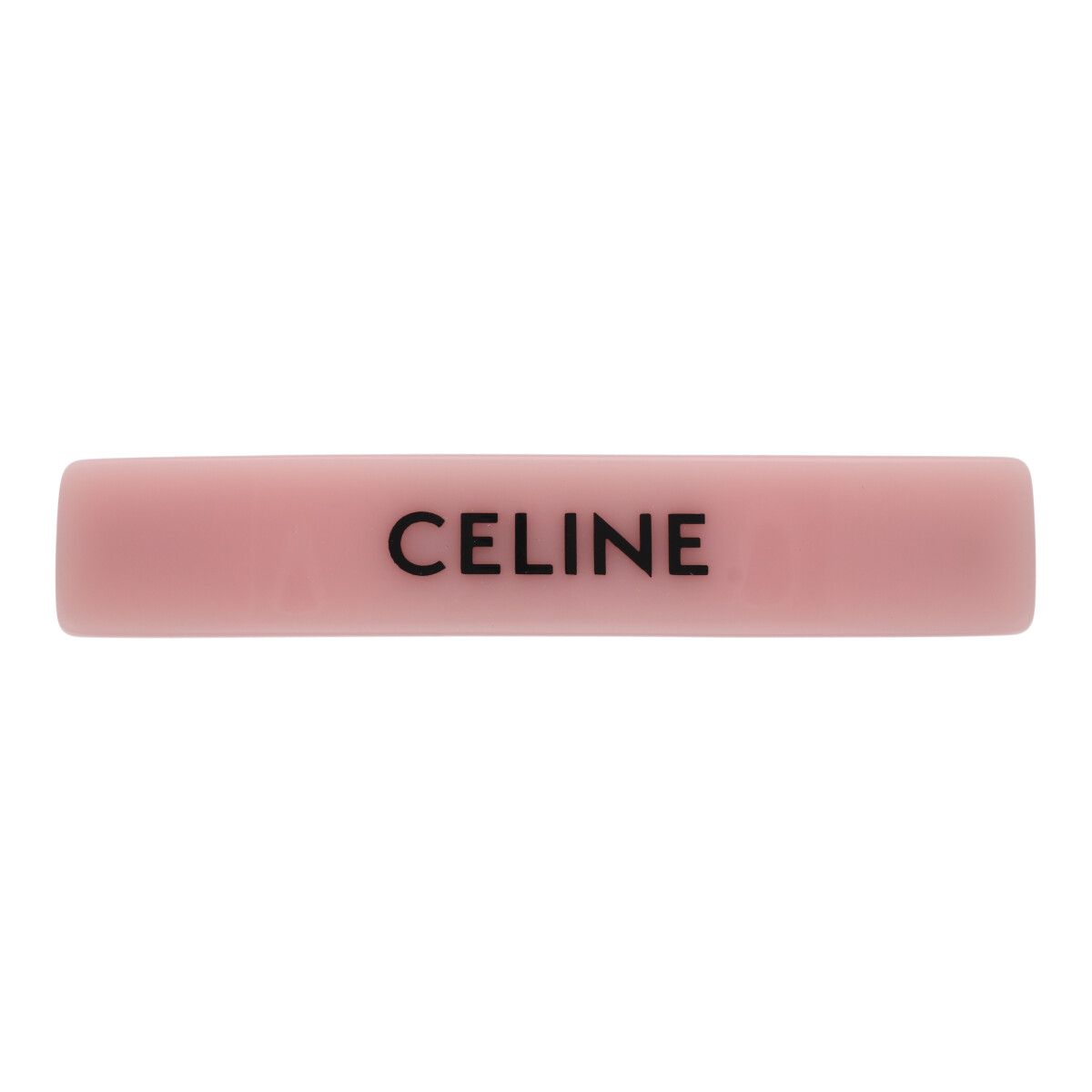 【中古】 CELINE セリーヌ ロゴ バレッタ 46Z156CTS ピンク ヘアクリップ ヘアアクセサリー 髪留め ピン 23034558 RS