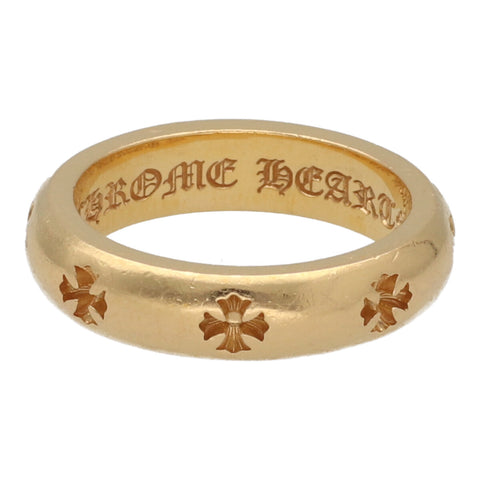 【中古】 CHROME HEARTS クロムハーツ ネガティブCHプラス リング 19号 22K ゴールド 指輪 23034579 RS