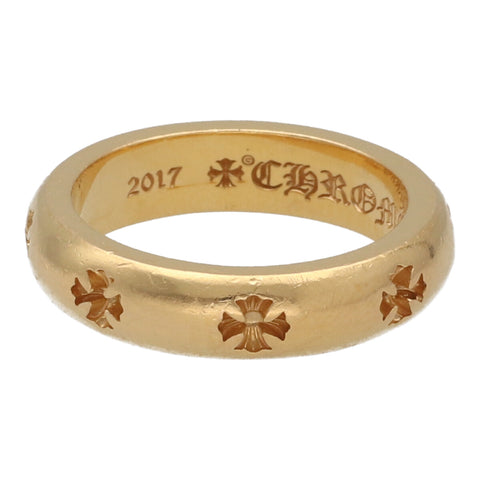 【中古】 CHROME HEARTS クロムハーツ ネガティブCHプラス リング 19号 22K ゴールド 指輪 23034579 RS