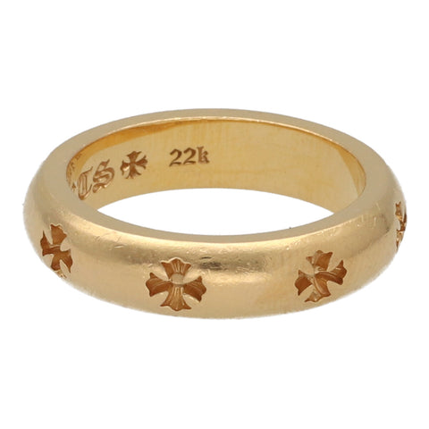 【中古】 CHROME HEARTS クロムハーツ ネガティブCHプラス リング 19号 22K ゴールド 指輪 23034579 RS