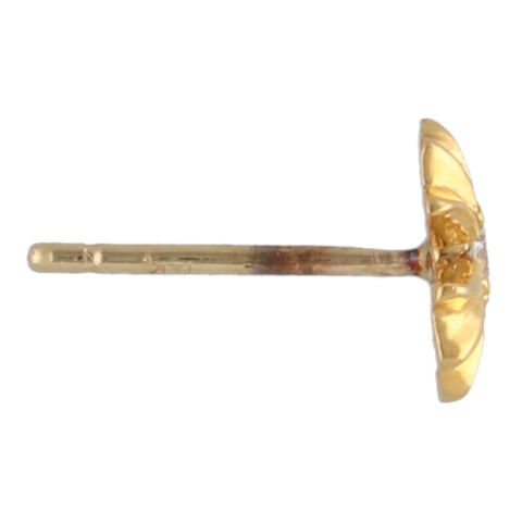 【中古】 CHROME HEARTS クロムハーツ プラス スタッド ピアス 22K ダイヤモンド ゴールド クロス イヤリング 1PD 23034582 RS