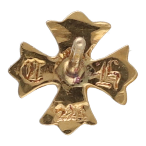 【中古】 CHROME HEARTS クロムハーツ プラス スタッド ピアス 22K ダイヤモンド ゴールド クロス イヤリング 1PD 23034583 RS