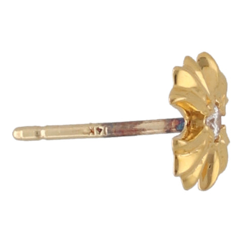 【中古】 CHROME HEARTS クロムハーツ プラス スタッド ピアス 22K ダイヤモンド ゴールド クロス イヤリング 1PD 23034583 RS