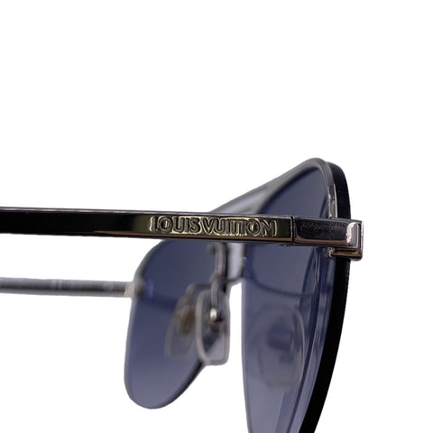 【中古】LOUIS VUITTON ルイ・ヴィトン サングラス Z1271E クロックワイズ ダミエ柄 ブラック系グラデーション メタルバー  23035006 MK