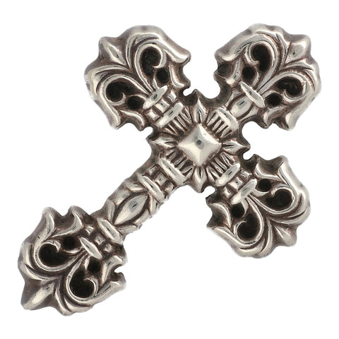 【中古】 CHROME HEARTS クロムハーツ フィリグリークロス XS ネックレス ペンダント シルバー アクセサリー ジュエリーメンズ レディース 23035235 AO