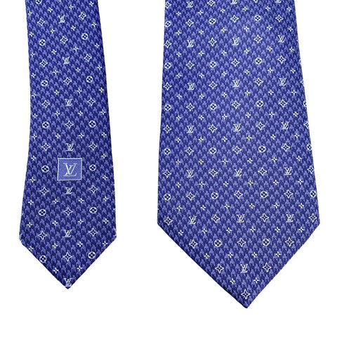 【中古】 LOUIS VUITTON ルイ・ヴィトン  ネクタイ  M75920 クラヴァット・モノグラム・ピエ ドゥ プール 23035583 YM