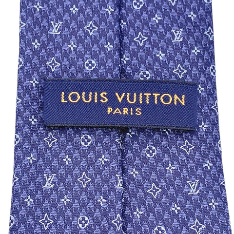 【中古】 LOUIS VUITTON ルイ・ヴィトン  ネクタイ  M75920 クラヴァット・モノグラム・ピエ ドゥ プール 23035583 YM