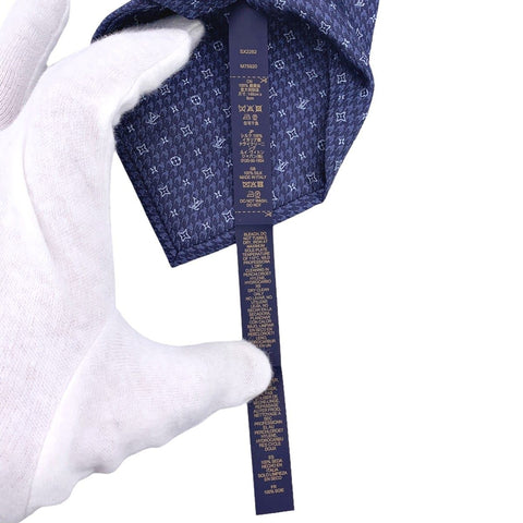 【中古】 LOUIS VUITTON ルイ・ヴィトン  ネクタイ  M75920 クラヴァット・モノグラム・ピエ ドゥ プール 23035583 YM