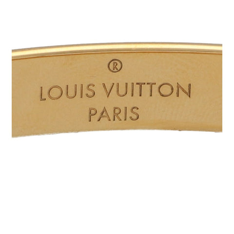 【中古】 LOUIS VUITTON ルイ・ヴィトン リジッド ブレスレット・ナノグラム ストラス M64860 ゴールド ブラスレ バングル モノグラム 23036244 RS