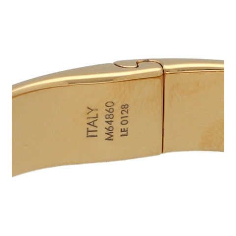 【中古】 LOUIS VUITTON ルイ・ヴィトン リジッド ブレスレット・ナノグラム ストラス M64860 ゴールド ブラスレ バングル モノグラム 23036244 RS