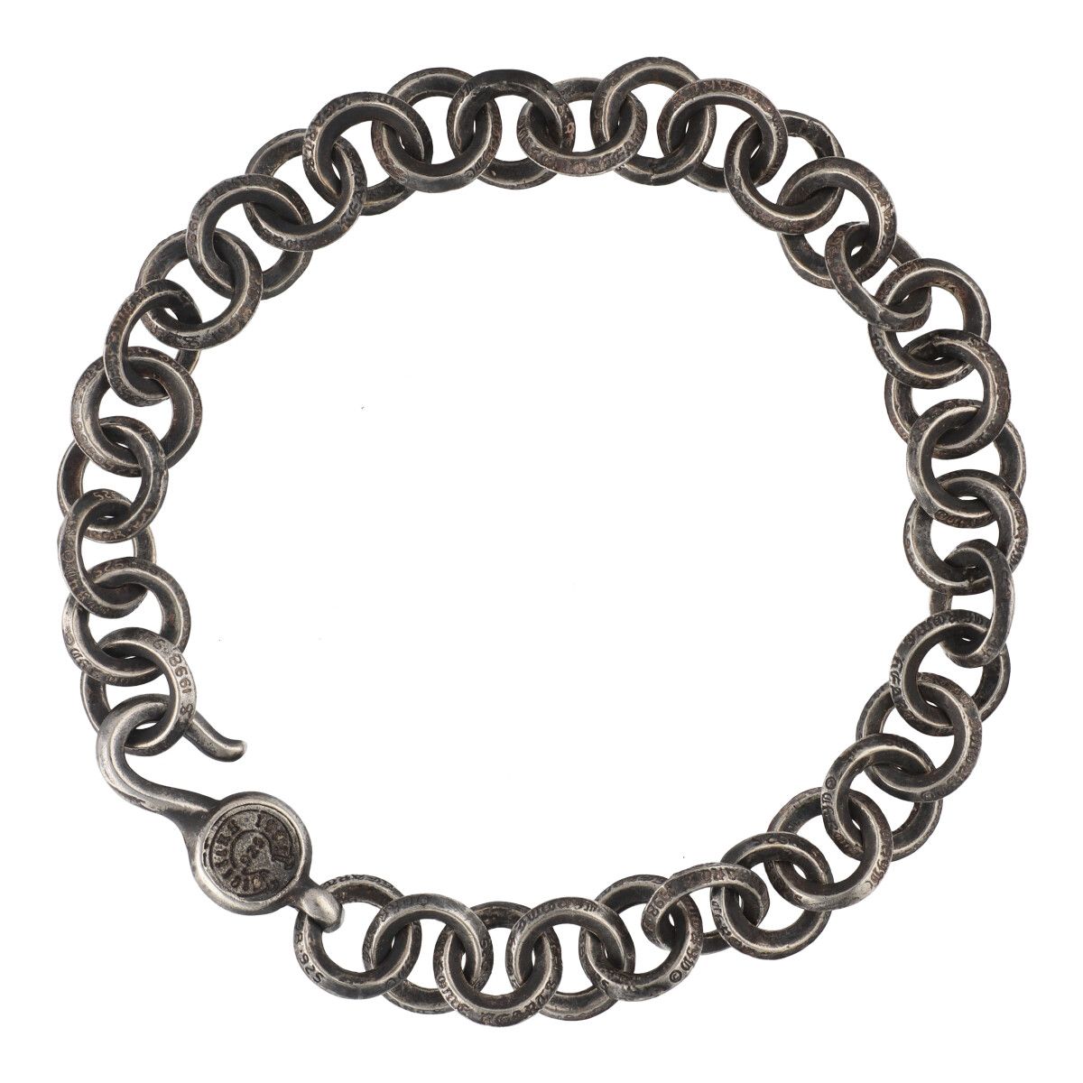 【中古】 CHROME HEARTS クロムハーツ シングル Bリング ブレスレット SV925 シルバー アクセサリー 23037485 RS