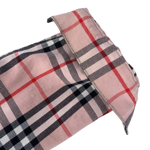 【中古】 BURBERRY バーバリー Supreme シュプリーム デニムジャケット M ピンク ヴィンテージチェック ノヴァチェック コラボ Gジャン ブルゾン アウター 23038054 RS