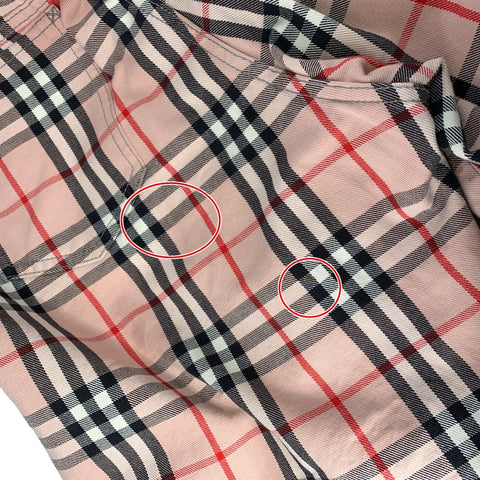 【中古】 BURBERRY バーバリー  Supreme シュプリーム デニムショーツ 32 ピンク ヴィンテージチェック ノヴァチェック コラボ パンツ ハーフパンツ ボトムス ズボン 半ズボン 23038055 RS