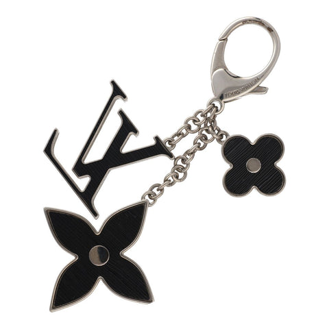 【中古】 LOUIS VUITTON ルイ・ヴィトン バッグチャーム M65931 ビジューサック フルールドゥエピ ブラック キーホルダー 大人かわいい  23038336 MK