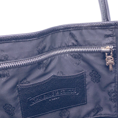 【中古】 CHROME HEARTS クロムハーツ FSトート 本革 レザー クロスパッチ バッグ ダガージップ メンズ レディース 23038589 AO