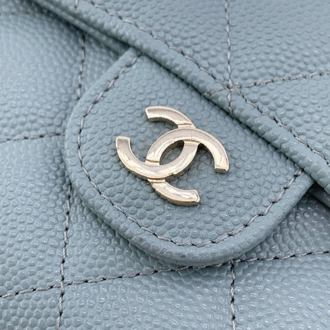 【中古】 CHANEL シャネル  レディース財布 AP0232 マトラッセ キャビアスキン 長財布 グリーン 23038592 AK