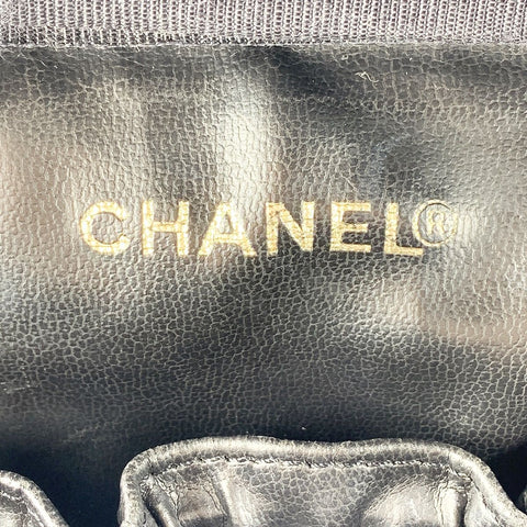 【中古】 CHANEL シャネル A01998 縦型バニティバッグ ポーチ キャビアスキン ブラック 23038594 AK