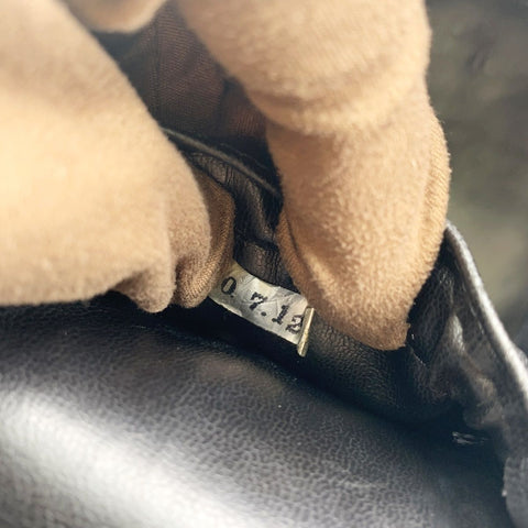 【中古】 CHANEL シャネル A01998 縦型バニティバッグ ポーチ キャビアスキン ブラック 23038594 AK