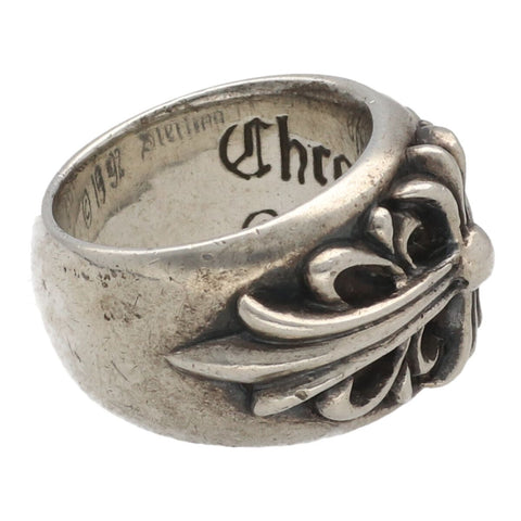 【中古】 CHROME HEARTS クロムハーツ フローラル クロス リング 9号 SV925 シルバー 指輪 23039162 RS