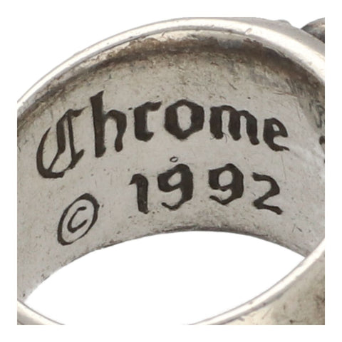 【中古】 CHROME HEARTS クロムハーツ フローラル クロス リング 9号 SV925 シルバー 指輪 23039162 RS