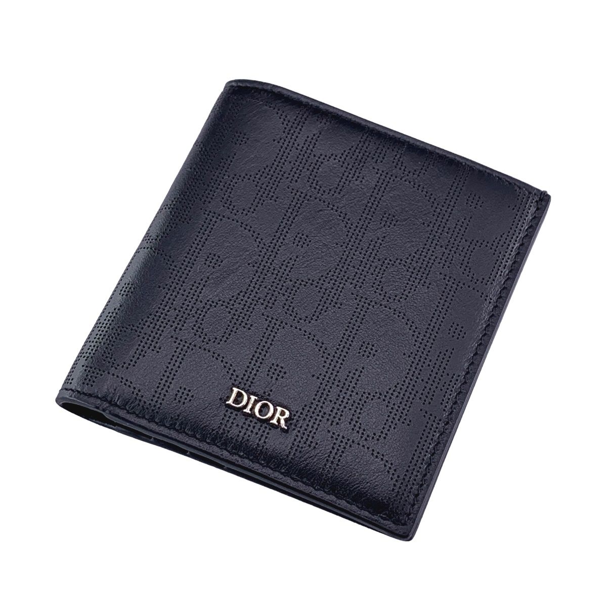 【中古】 Christian Dior クリスチャン・ディオール  メンズ財布   バーティカル ウォレット オブリーク ギャラクシー レザー  23040950 NT