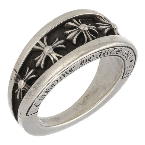 【中古】 CHROME HEARTS クロムハーツ ナローVバンドリング CHプラス 指輪 シルバー アクセサリー 24号 メンズ CHX ジュエリー 23041037 AO